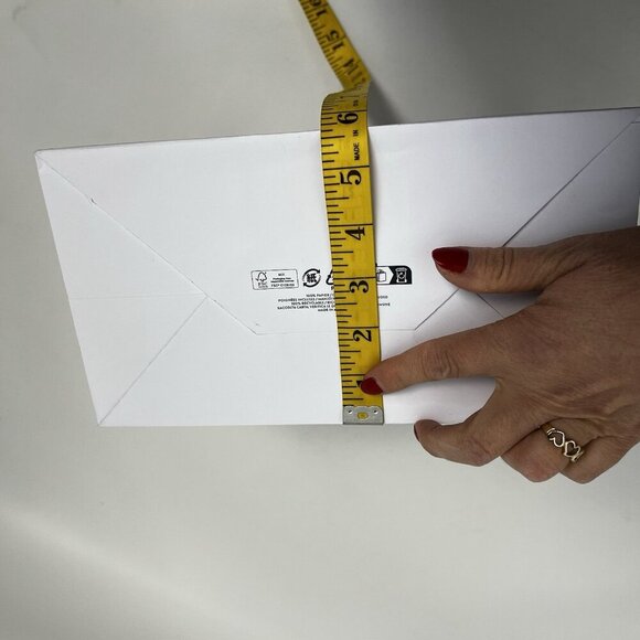 MONCLER WHITE PAPER SHOPPING Gift BAG With Tags - Picture 3 of 11